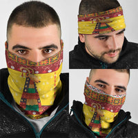 Personalized Moldova Christmas Neck Gaiter Capra Goat Folk Costume - Wonder Print Shop