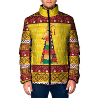Personalized Moldova Christmas Padded Jacket Capra Goat Folk Costume - Wonder Print Shop