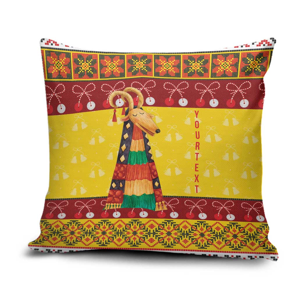 Personalized Moldova Christmas Pillow Cover Capra Goat Folk Costume - Wonder Print Shop