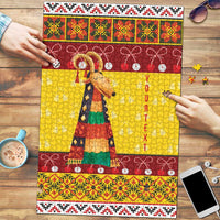 Personalized Moldova Christmas Puzzle Capra Goat Folk Costume - Wonder Print Shop