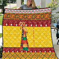 Personalized Moldova Christmas Quilt Capra Goat Folk Costume - Wonder Print Shop