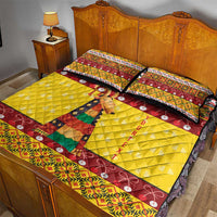 Personalized Moldova Christmas Quilt Bed Set Capra Goat Folk Costume - Wonder Print Shop