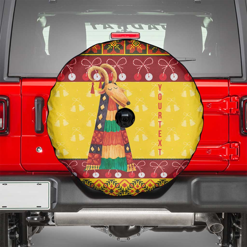 Personalized Moldova Christmas Spare Tire Cover Capra Goat Folk Costume - Wonder Print Shop