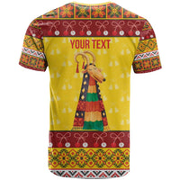 Personalized Moldova Christmas T Shirt Capra Goat Folk Costume - Wonder Print Shop