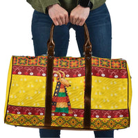 Personalized Moldova Christmas Travel Bag Capra Goat Folk Costume - Wonder Print Shop