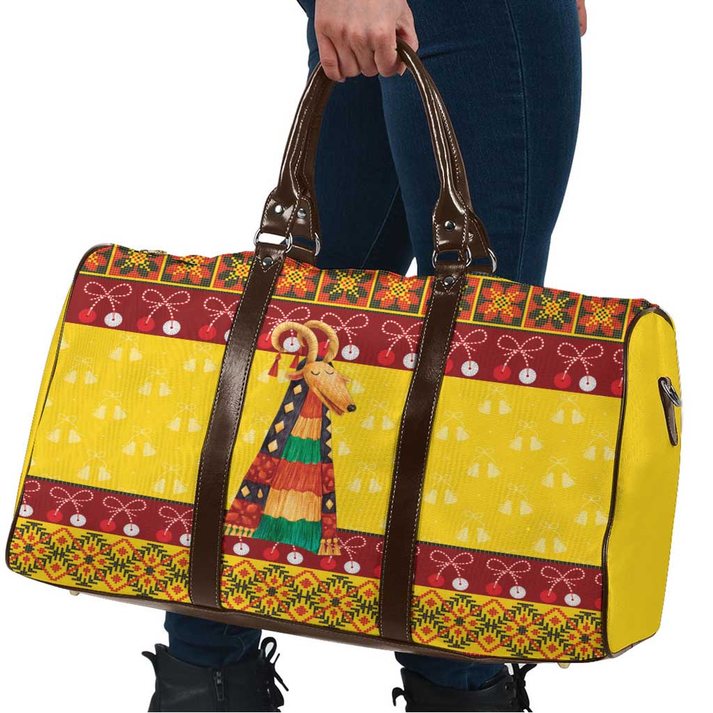 Personalized Moldova Christmas Travel Bag Capra Goat Folk Costume - Wonder Print Shop
