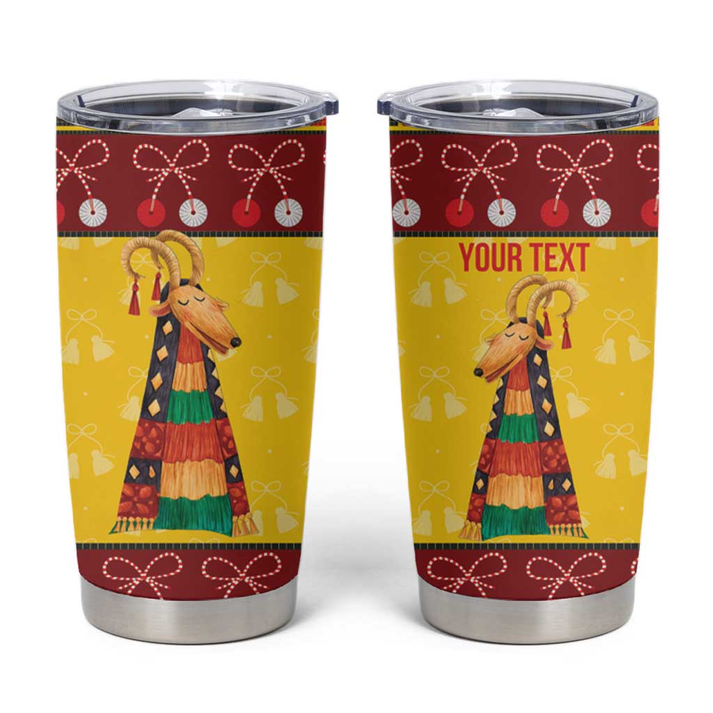 Personalized Moldova Christmas Tumbler Cup Capra Goat Folk Costume - Wonder Print Shop