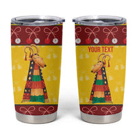 Personalized Moldova Christmas Tumbler Cup Capra Goat Folk Costume - Wonder Print Shop