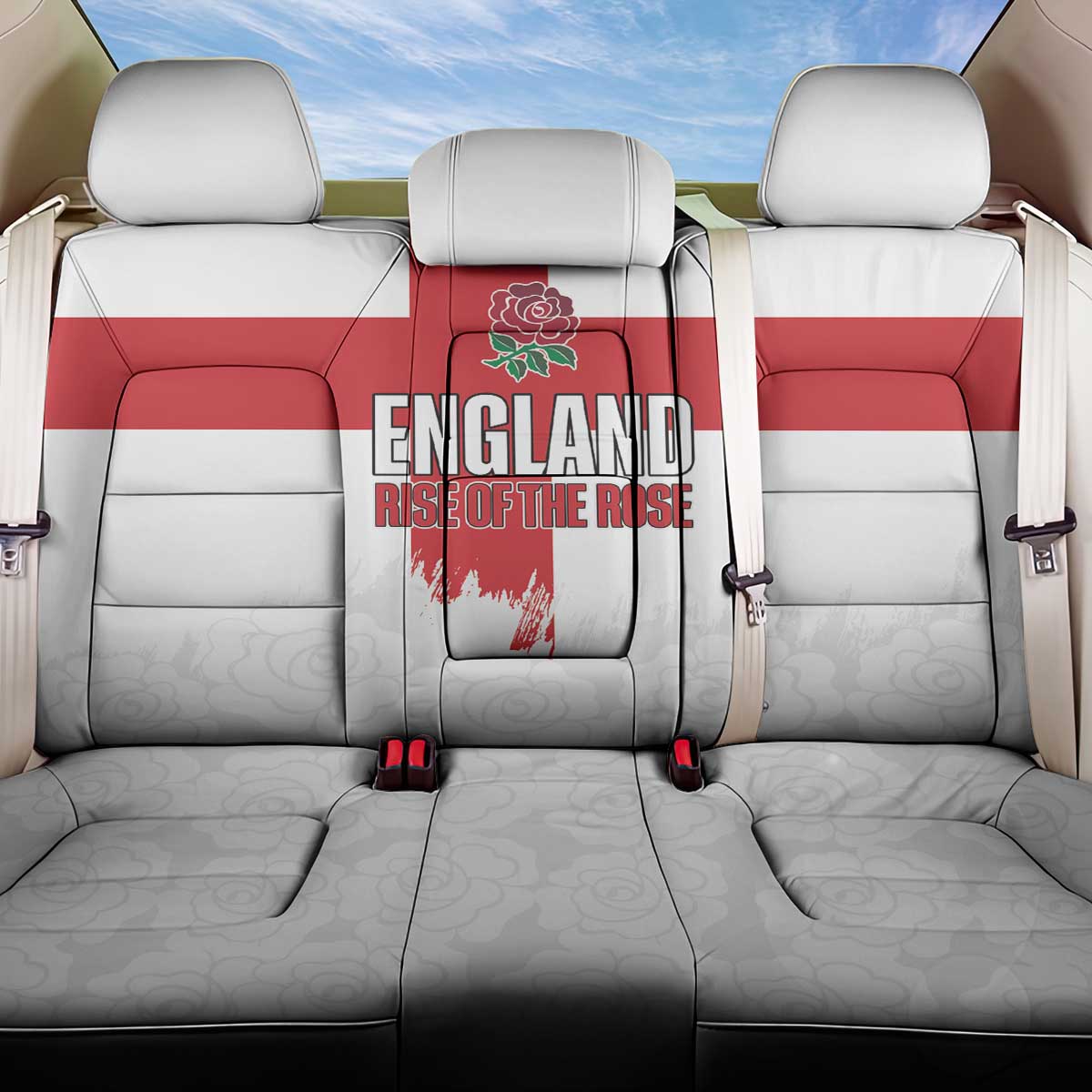 Women Rugby England Back Car Seat Cover Rise of the Rose World Champions - Wonder Print Shop