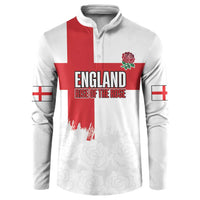 Women Rugby England Button Sweatshirt Rise of the Rose World Champions - Wonder Print Shop