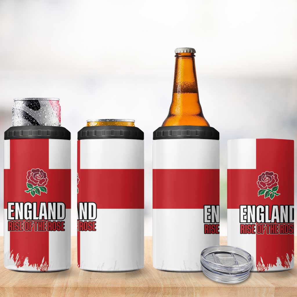 Women Rugby England 4 in 1 Can Cooler Tumbler Rise of the Rose World Champions - Wonder Print Shop