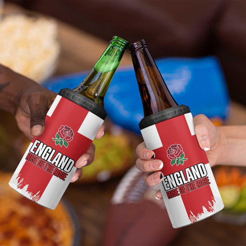 Women Rugby England 4 in 1 Can Cooler Tumbler Rise of the Rose World Champions - Wonder Print Shop