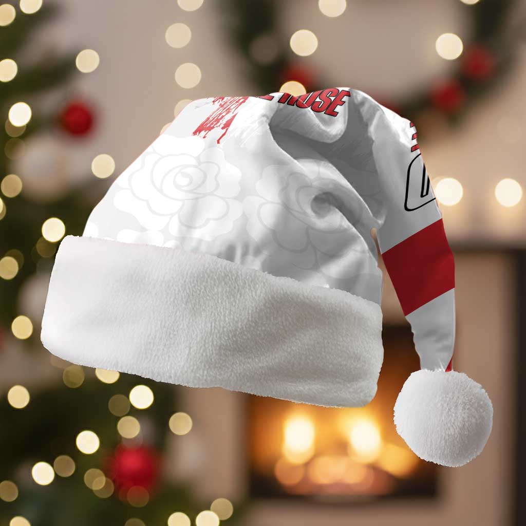 Women Rugby England Christmas Santa Hat Rise of the Rose World Champions - Wonder Print Shop