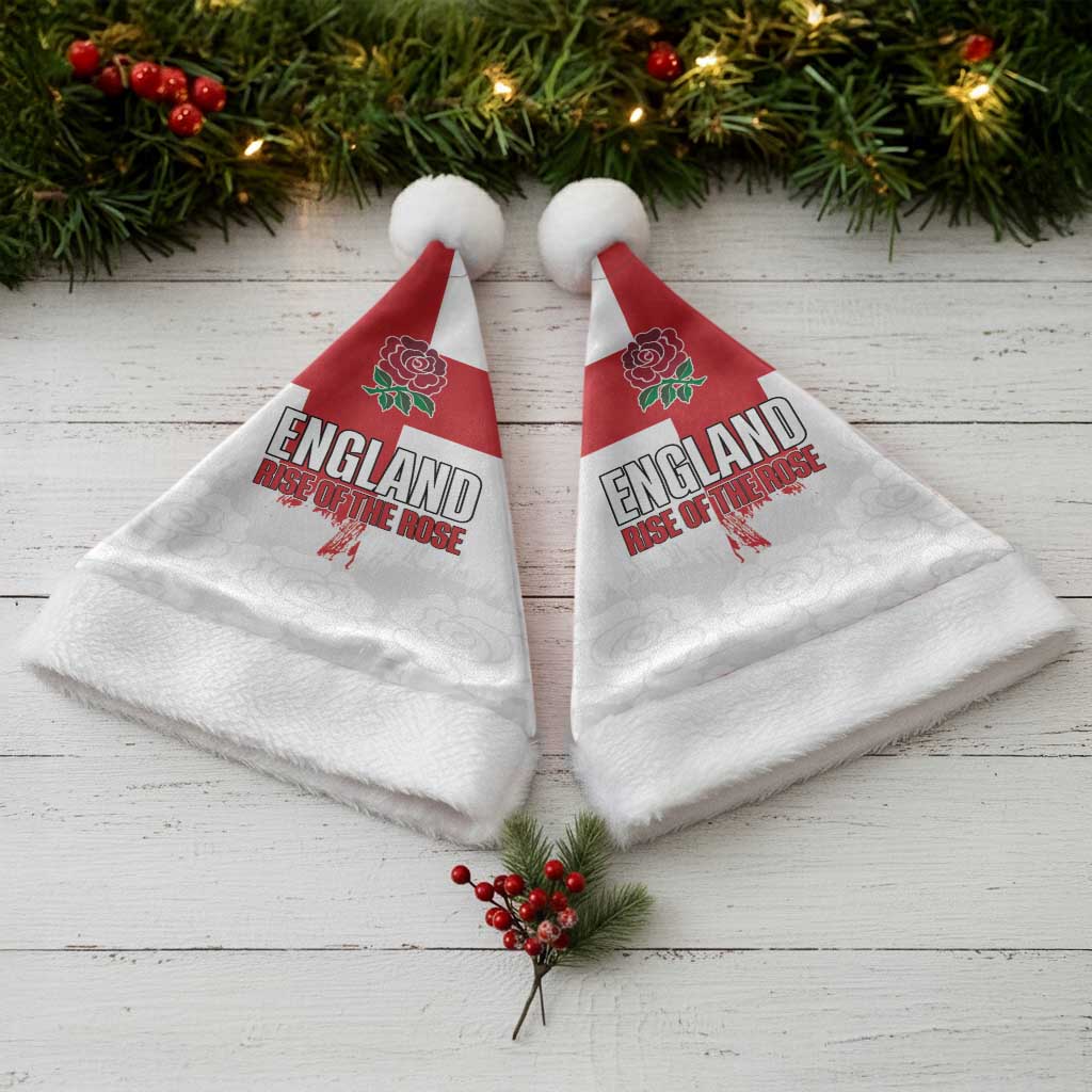 Women Rugby England Christmas Santa Hat Rise of the Rose World Champions - Wonder Print Shop
