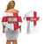 Women Rugby England Couples Matching Off Shoulder Short Dress and Hawaiian Shirt Rise of the Rose World Champions - Wonder Print Shop