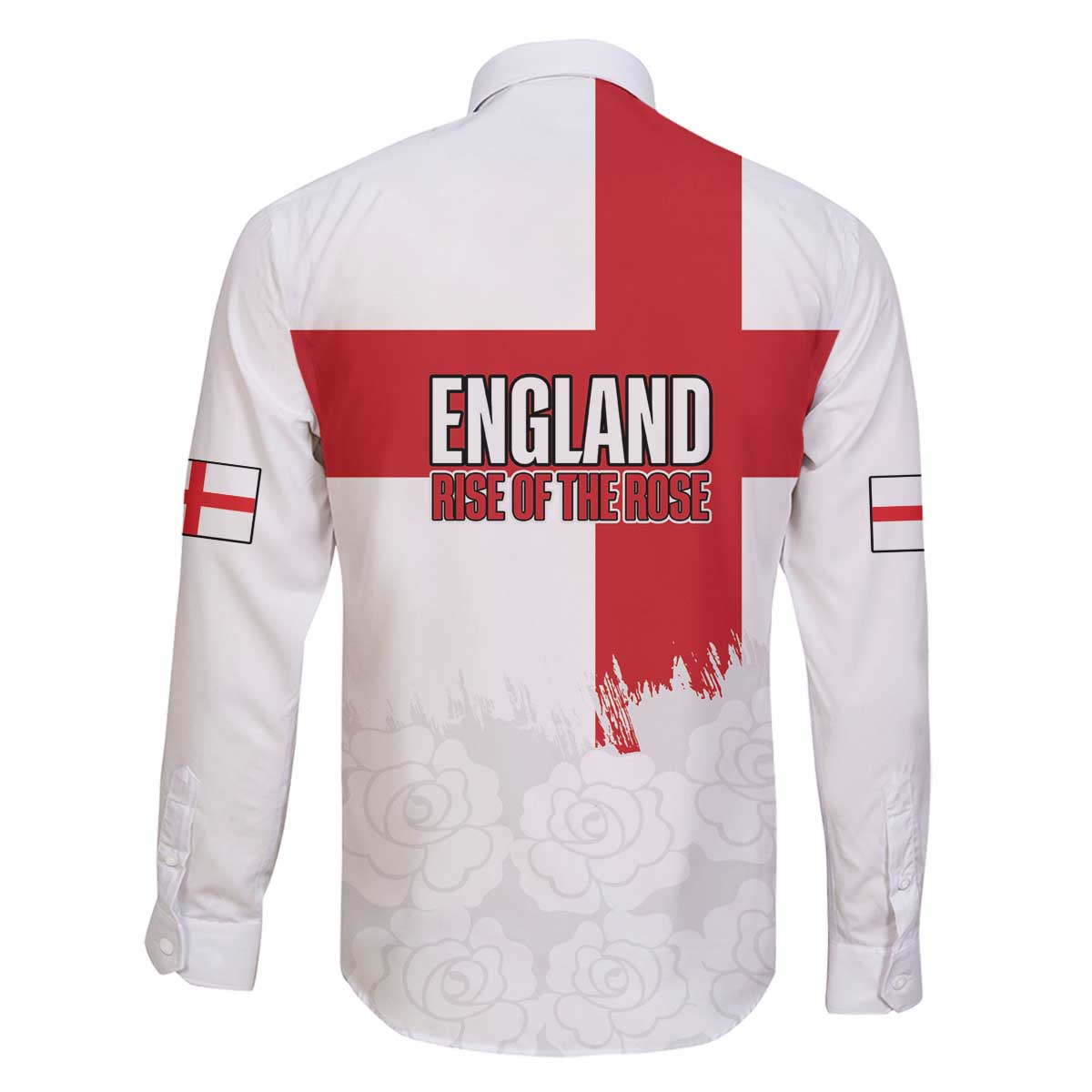 Women Rugby England Family Matching Off The Shoulder Long Sleeve Dress and Hawaiian Shirt Rise of the Rose World Champions - Wonder Print Shop