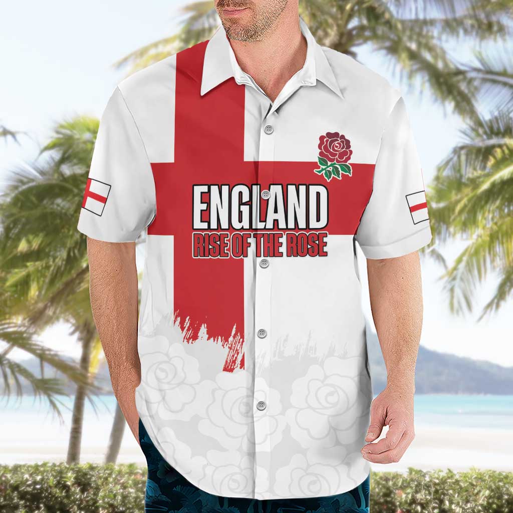 Women Rugby England Hawaiian Shirt Rise of the Rose World Champions - Wonder Print Shop