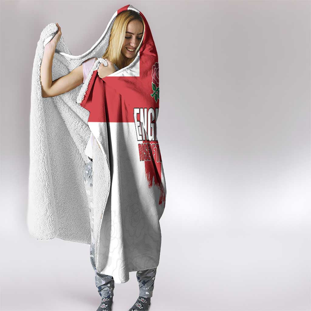Women Rugby England Hooded Blanket Rise of the Rose World Champions - Wonder Print Shop