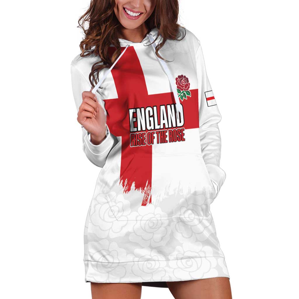 Women Rugby England Hoodie Dress Rise of the Rose World Champions - Wonder Print Shop