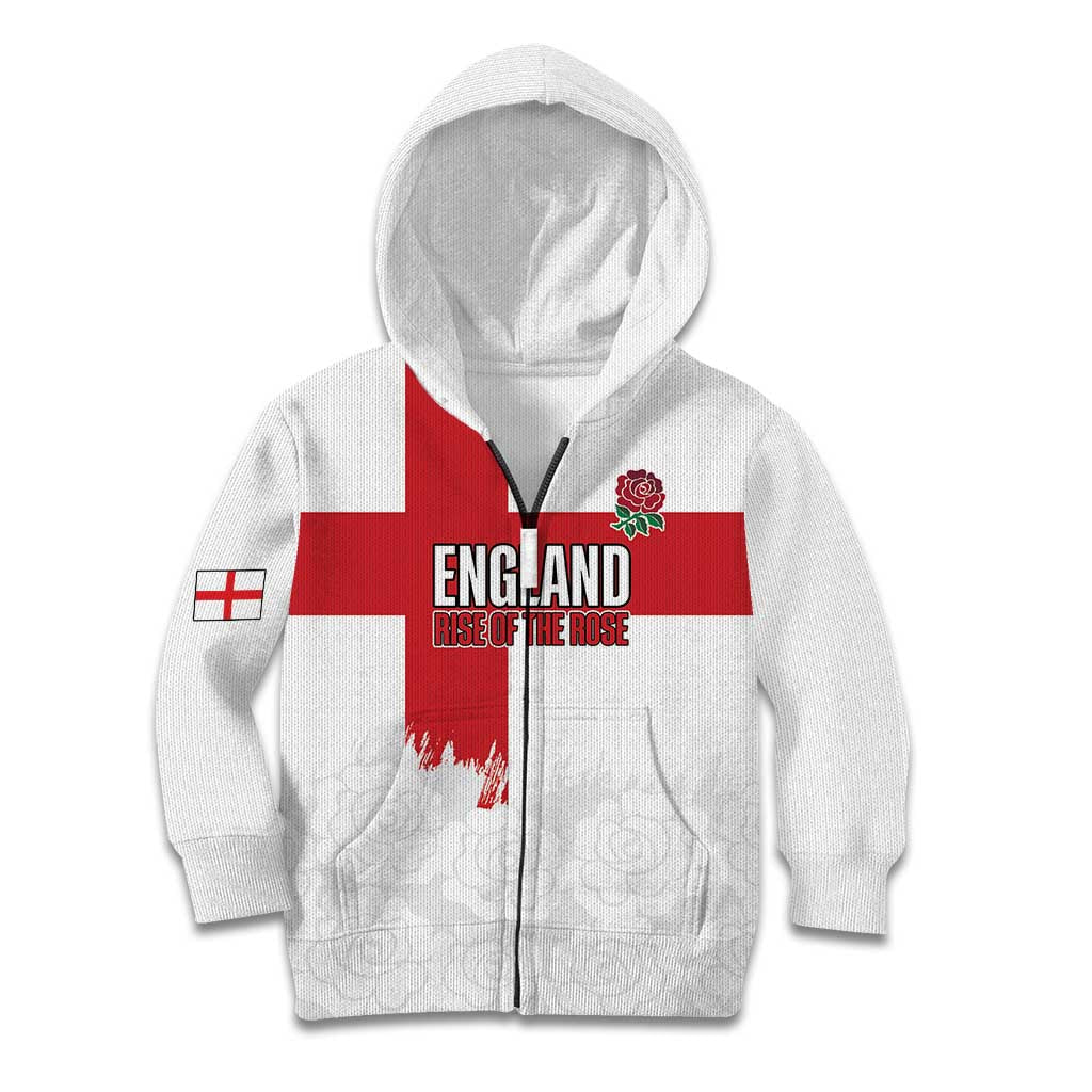 Women Rugby England Kid Hoodie Rise of the Rose World Champions - Wonder Print Shop
