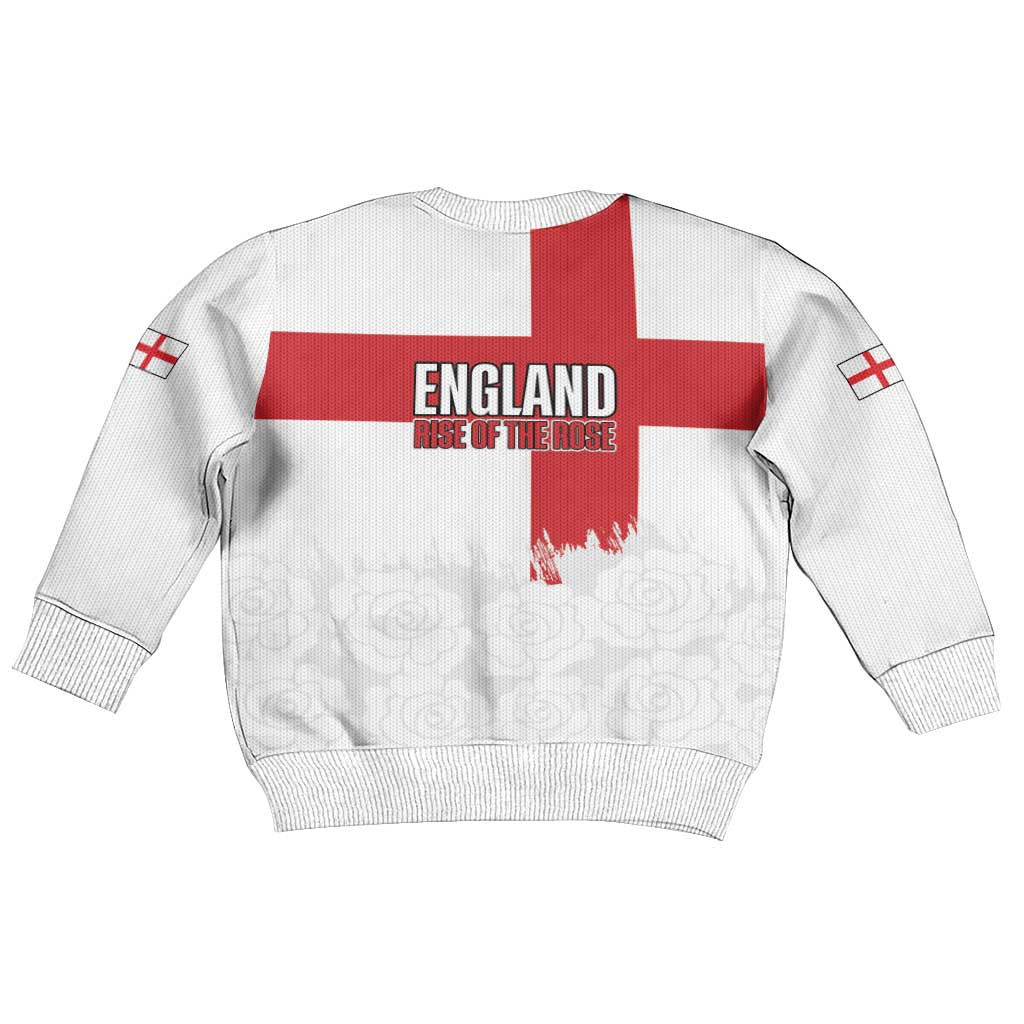 Women Rugby England Kid Ugly Christmas Sweater Rise of the Rose World Champions - Wonder Print Shop