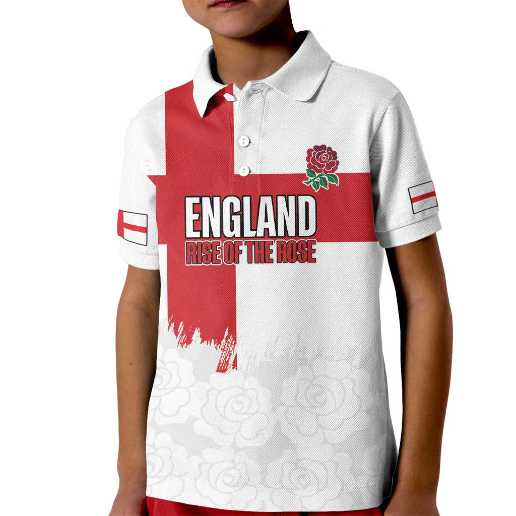 Women Rugby England Kid Polo Shirt Rise of the Rose World Champions - Wonder Print Shop