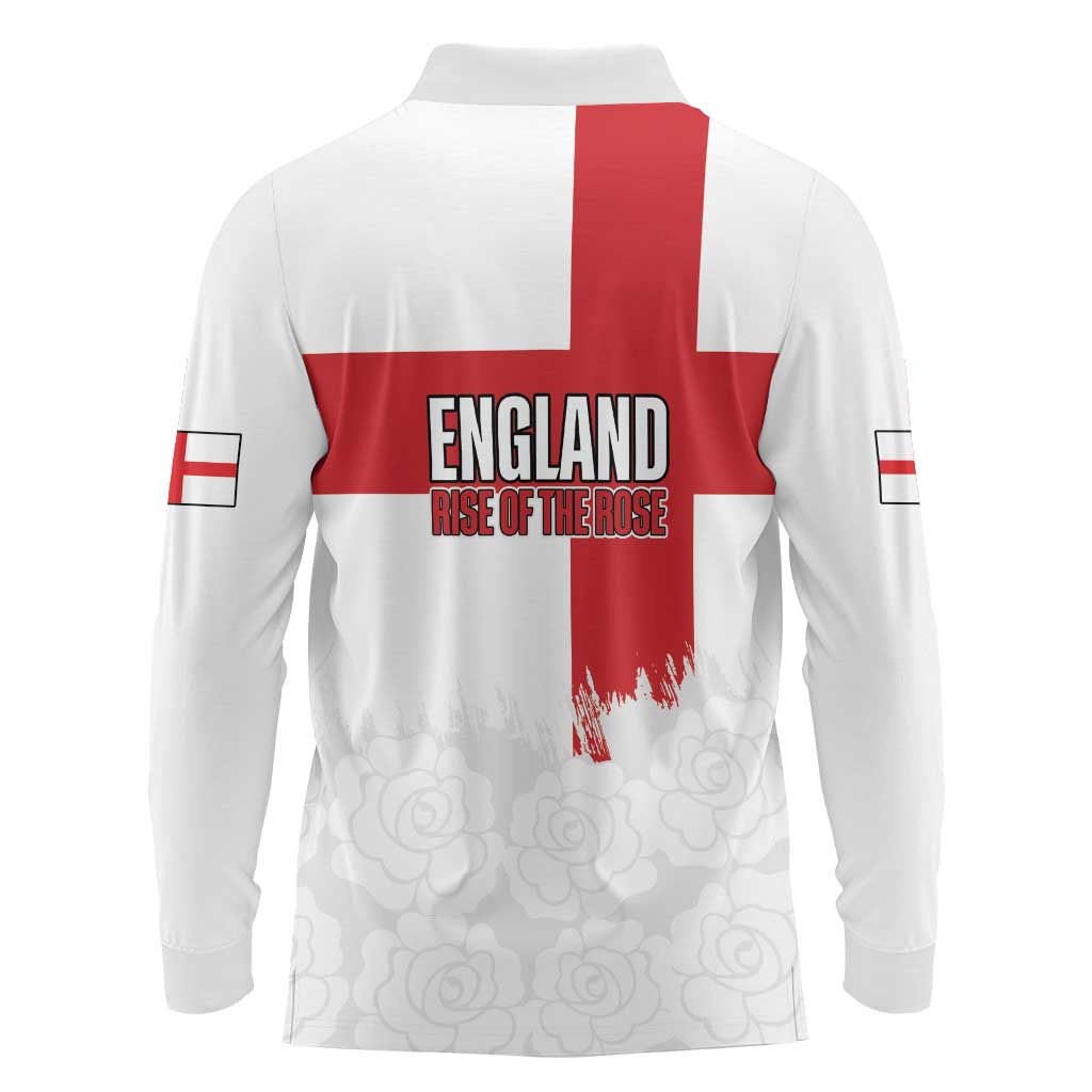Women Rugby England Long Sleeve Polo Shirt Rise of the Rose World Champions - Wonder Print Shop