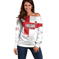 Women Rugby England Off Shoulder Sweater Rise of the Rose World Champions - Wonder Print Shop