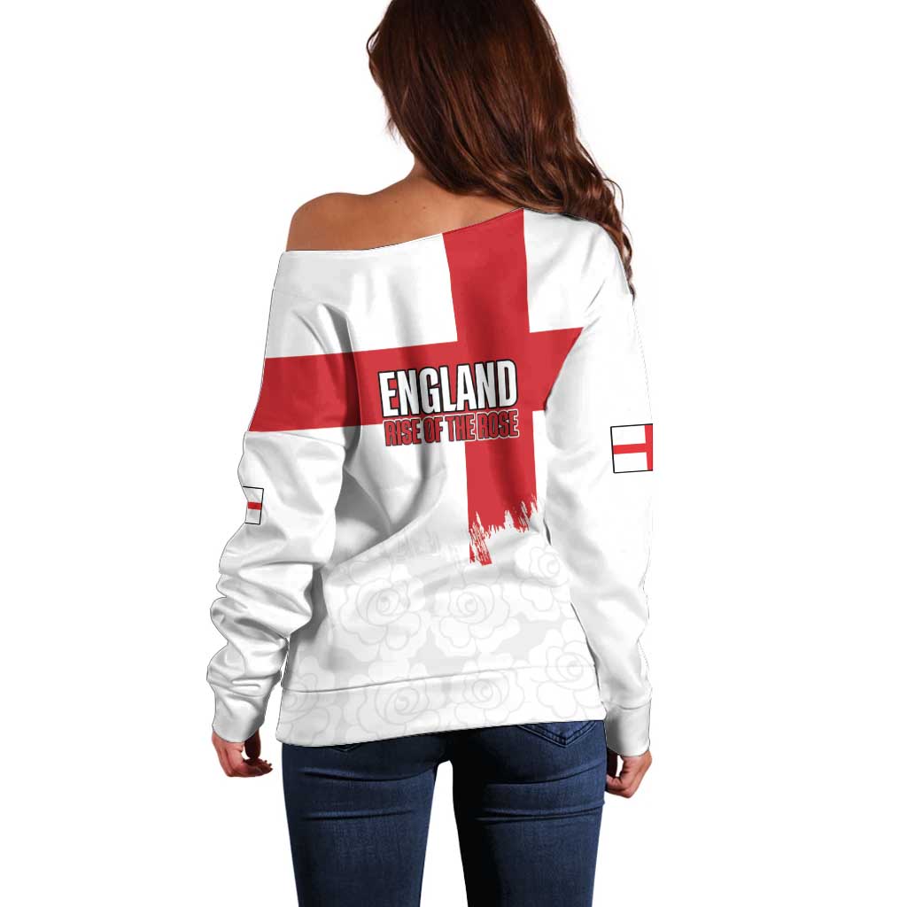 Women Rugby England Off Shoulder Sweater Rise of the Rose World Champions - Wonder Print Shop