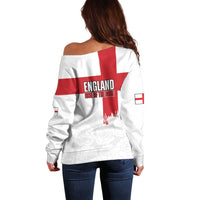 Women Rugby England Off Shoulder Sweater Rise of the Rose World Champions - Wonder Print Shop