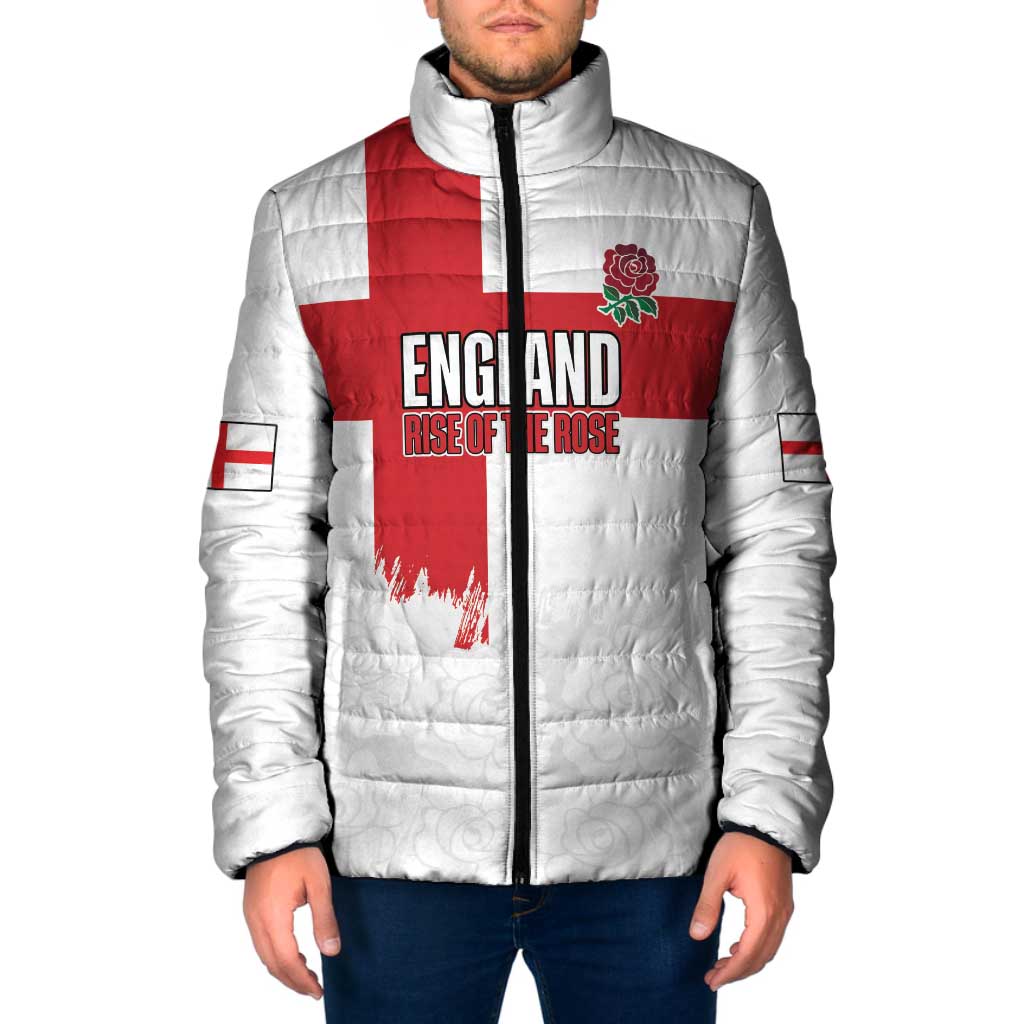 Women Rugby England Padded Jacket Rise of the Rose World Champions - Wonder Print Shop