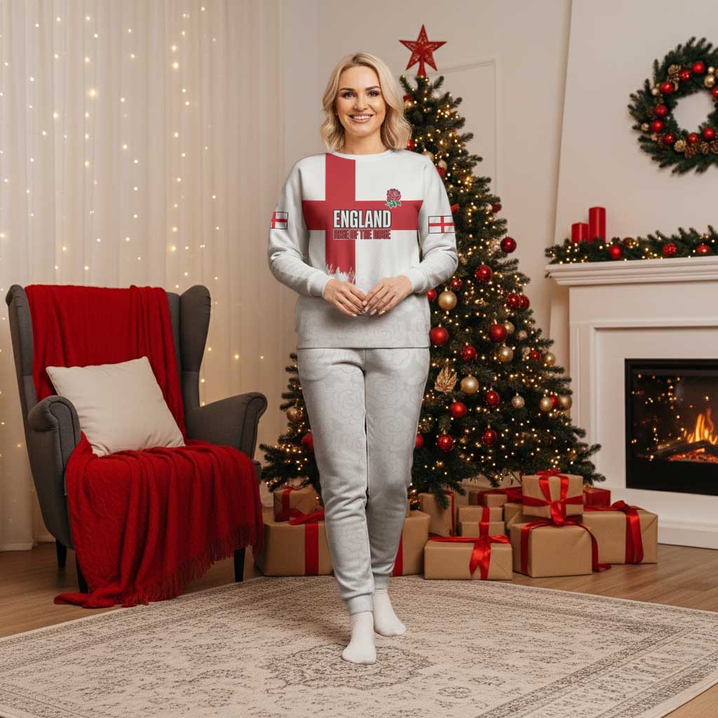 Women Rugby England Christmas Pajama Set Rise of the Rose World Champions - Wonder Print Shop