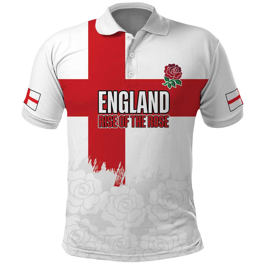 Women Rugby England Polo Shirt Rise of the Rose World Champions - Wonder Print Shop