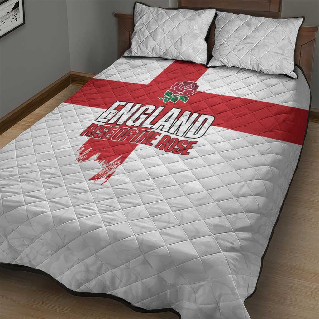 Women Rugby England Quilt Bed Set Rise of the Rose World Champions - Wonder Print Shop