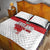 Women Rugby England Quilt Bed Set Rise of the Rose World Champions - Wonder Print Shop