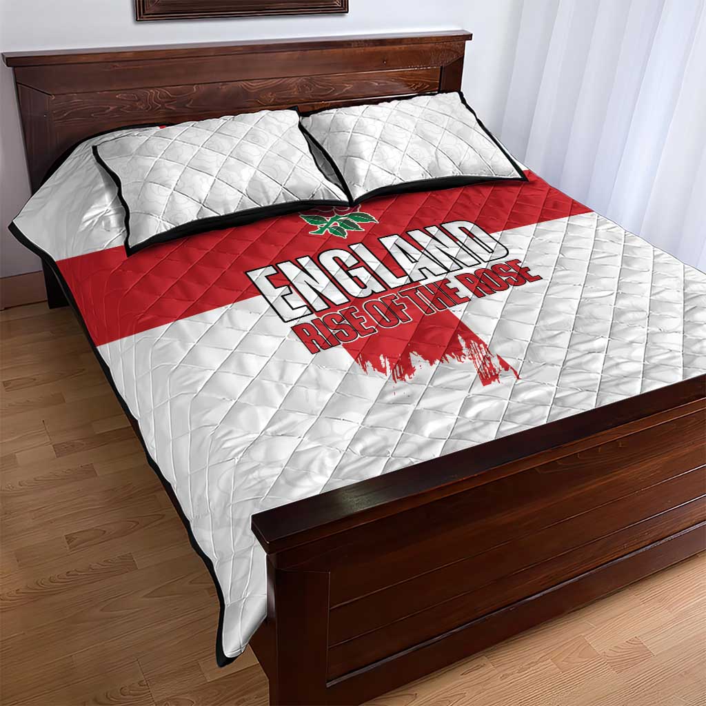 Women Rugby England Quilt Bed Set Rise of the Rose World Champions - Wonder Print Shop