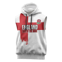Women Rugby England Sleeveless Hoodie Rise of the Rose World Champions - Wonder Print Shop