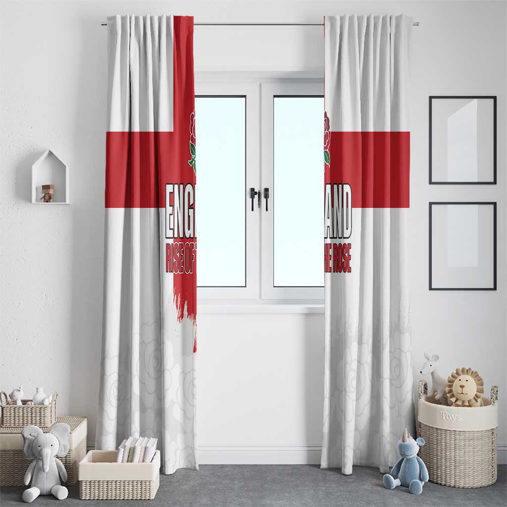 Women Rugby England Window Curtain Rise of the Rose World Champions - Wonder Print Shop
