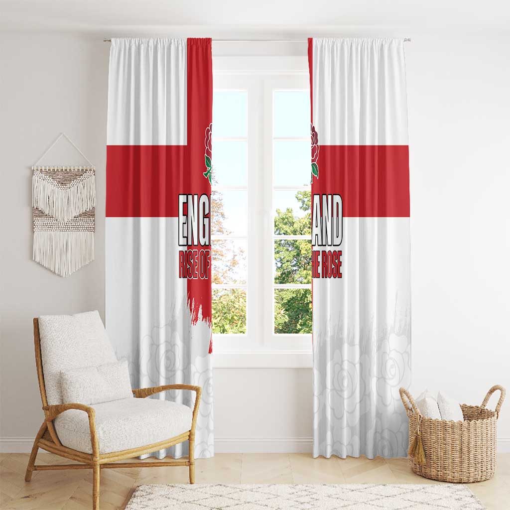 Women Rugby England Window Curtain Rise of the Rose World Champions - Wonder Print Shop