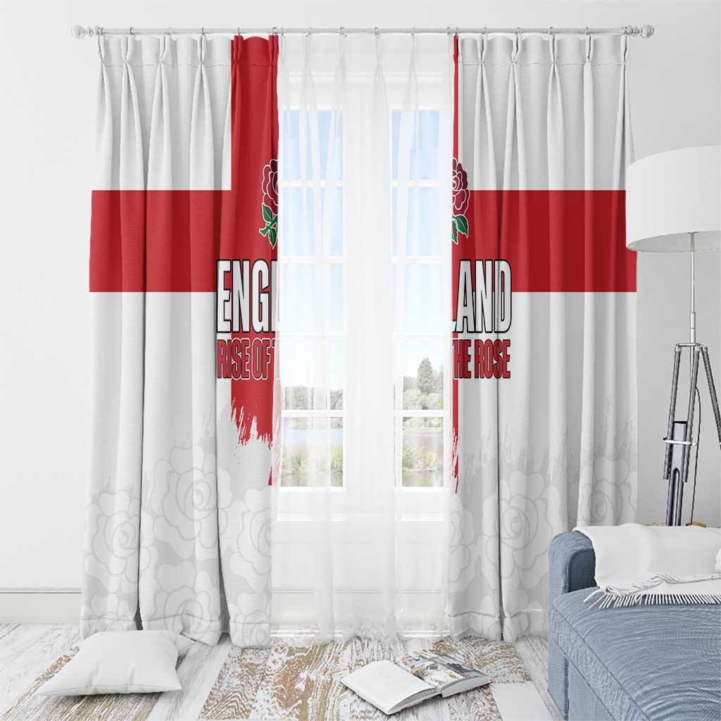 Women Rugby England Window Curtain Rise of the Rose World Champions - Wonder Print Shop