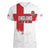 Women Rugby England Women V-Neck T-Shirt Rise of the Rose World Champions - Wonder Print Shop