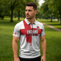 Women Rugby England Zipper Polo Shirt Rise of the Rose World Champions - Wonder Print Shop