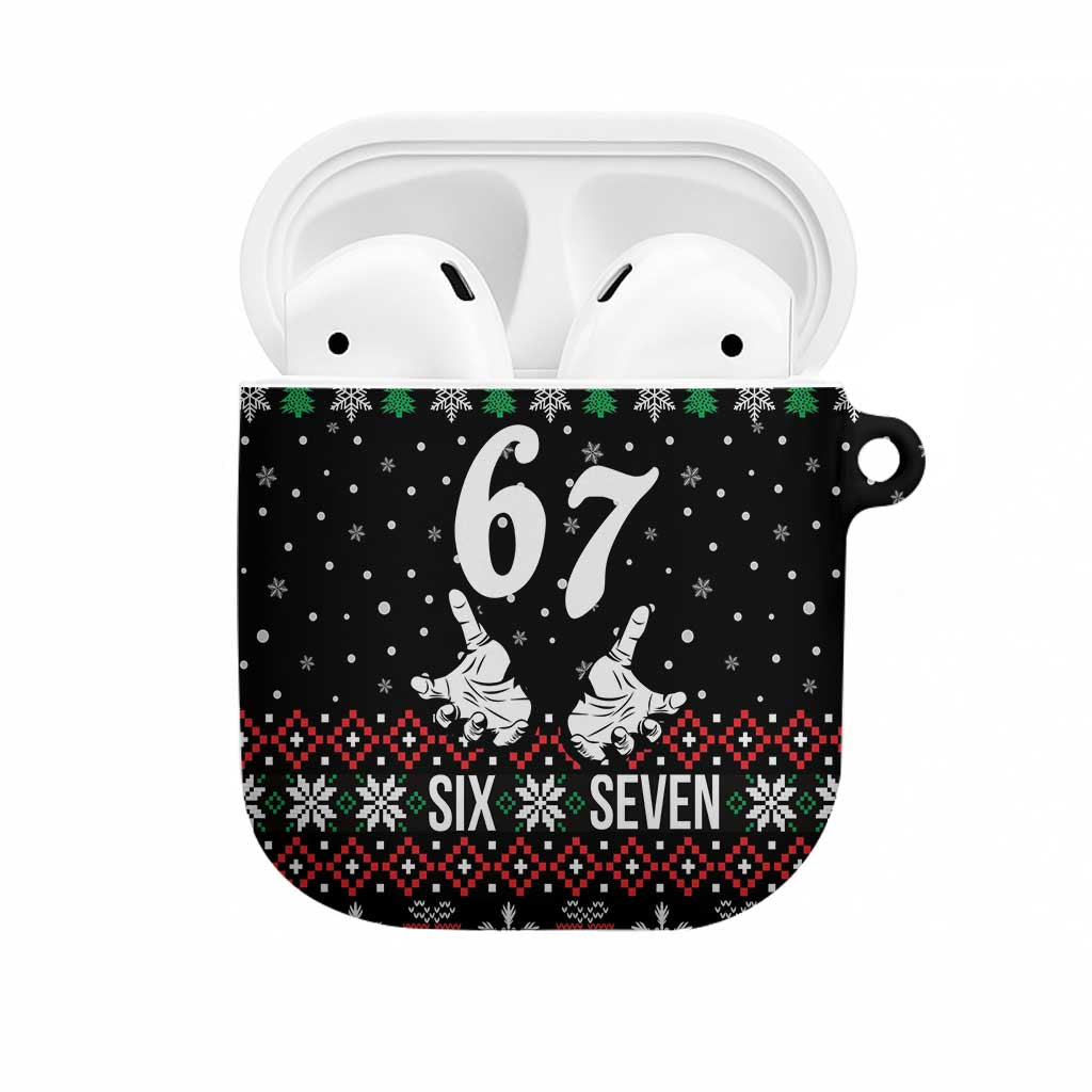 Six Seven Skeleton Hand Christmas AirPods Case Meme Gen Alpha Slang - Wonder Print Shop