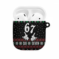 Six Seven Skeleton Hand Christmas AirPods Case Meme Gen Alpha Slang - Wonder Print Shop