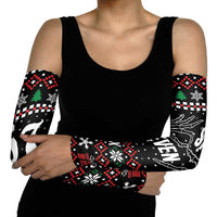 Six Seven Skeleton Hand Christmas Arm Sleeves Meme Gen Alpha Slang - Wonder Print Shop