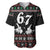 Six Seven Skeleton Hand Christmas Baseball Jersey Meme Gen Alpha Slang - Wonder Print Shop