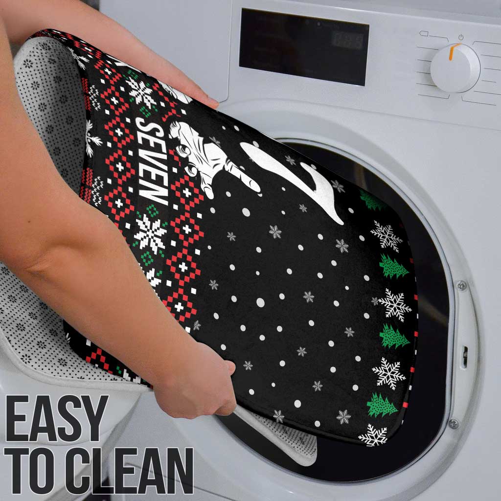 Six Seven Skeleton Hand Christmas Bathroom Set Meme Gen Alpha Slang - Wonder Print Shop