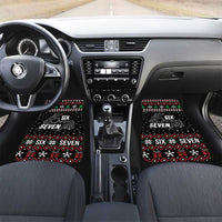 Six Seven Skeleton Hand Christmas Car Mats Meme Gen Alpha Slang - Wonder Print Shop