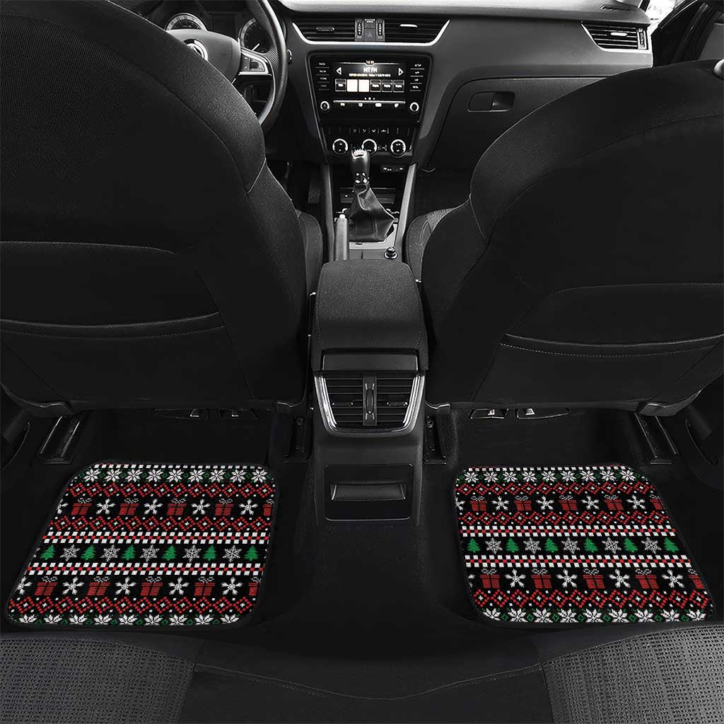 Six Seven Skeleton Hand Christmas Car Mats Meme Gen Alpha Slang - Wonder Print Shop