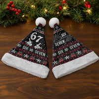 Six Seven Skeleton Hand Christmas Santa Hat Meme Gen Alpha Slang - Wonder Print Shop